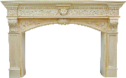 Mantel 1170 with Ornately Carvings