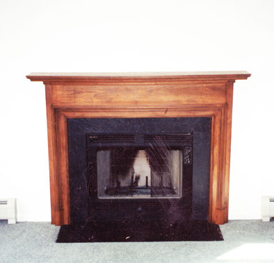 Fairbanks mantel in stained finish country style